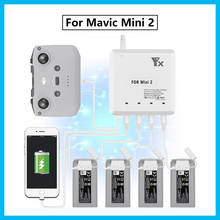 6 в 1 Mavic Mini 2 зарядное устройство для дрона с USB-портом для зарядки и дистанционным управлением для дрона Dji Mini 2 2024 - купить недорого