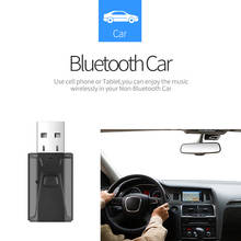 Miniadaptador Bluetooth 5,0, Bluetooth Transmisor receptor inalámbrico USB, música y Audio para PC, TV y coche, manos libres, Adaptador auxiliar de 3,5mm 2024 - compra barato