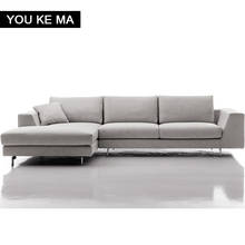 Modern simple leather sofa Italian living room first layer cowhide corner Nordic leather sofa 2024 - buy cheap