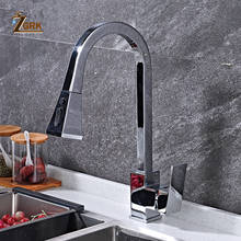 ZGRK Kitchen Faucets Silver Single Handle Pull Out Kitchen Tap Single Hole Handle Swivel 360 Degree Water Mixer Tap Mixer Tap 2024 - buy cheap