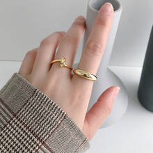 Thumb Rings For Women Simple Smooth Small Round Finger Ring Jewelry Gold Silver Color Mini Open Adjustable Rings Fashion 2024 - buy cheap