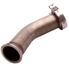 1 комплект из нержавеющей стали 45 ° V-Band труба Turbo w/2,5 дюйма V band зажим фланцев 2024 - купить недорого