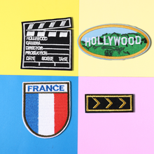 Movie playing board Patch national flag Embroidered Cartoon Patches For Clothes Badge DIY  Applique For T-shirt Stickers 2024 - buy cheap