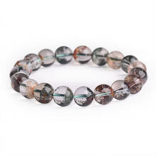 Wholesale Multicolor Ghost Natural Crystal Bracelets 12mm Round bead Bracelets for Men Women Gift Blessing Bracelet Jewelry 2024 - buy cheap