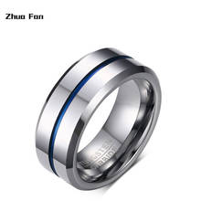 Black Color Stainless Steel Rings for Men Rainbow Thin Line Wedding Band Rings Male Alliance Jewelry Free package mail 2024 - buy cheap