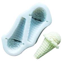 Molde de silicona con forma de cono para helado, herramienta de cocina para hornear, repostería, postre 2024 - compra barato