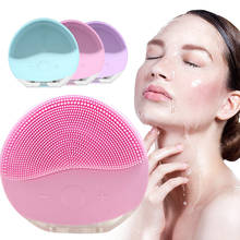 Electric Facial Silicone Cleaning Brush for Facial Massage Sonic Vibration Waterproof Vibrating Machine Pore Cleaner Skin Care 2024 - buy cheap