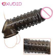 EXVOID reutilizable condón extensión para pene manga pene anillos demora la eyaculación, Juguetes sexuales para hombres estimulador Vagina 2024 - compra barato