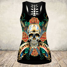 Plus Size Tee Tops Vintage Punk Goth Printed Tank Tops for Women Summer Y2K Grunge Clothes Sleeveless Mesh Harajuku Tshirt 2024 - buy cheap