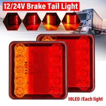 2pcs 12V 24V 10 LED Car Truck Tail Light Taillight Rear Stop Brake Light Indicator Signal Lamp Boat Trailer Caravan Van Lorry 2024 - buy cheap