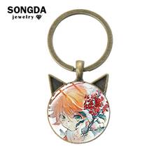 SONGDA Japan Anime The Promised Neverland Collection Keychain Emma Norman Ray Figures Key Chain Kawaii Cat Ears Pendant Key Ring 2024 - buy cheap