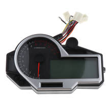 Odômetro digital lcd universal, velocímetro, tacômetro, 1-6 marchas, motocicleta 2024 - compre barato
