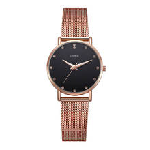 Женские часы люксовый бренд, модные элегантные часы со стразами, дизайнерские женские часы, простые кварцевые наручные часы relogio feminino 2024 - купить недорого