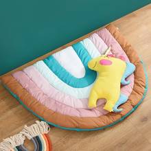 Ins Creative Rainbow Round Floor Baby Climbing Pad Play Mats Non Skid Carpet Blanket Kids Room Decor Photo Props 2024 - buy cheap