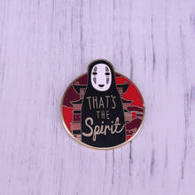 That's the spirit No face enamel pin Japanese animated film classic illustration 2024 - buy cheap