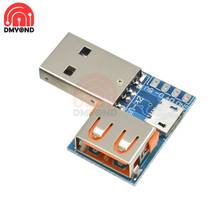 Adaptador de conversor pcb dip 2.54mm, 4 p, macho para fêmea, usb para micro conector, interface de 4 pinos, plugue reto, placa de fuga 2024 - compre barato