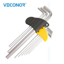Veconor 9 pieces hex key set hex wrench set flat head 1.5 to 10mm extra long length 2024 - buy cheap