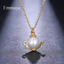 Emmaya Interesting Shape Of Pearl On The Plate Gold Chain For Female Distinctive Pendant Necklace Faashion Trend In Banquet 2024 - buy cheap