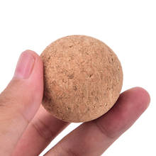 Balón de fútbol de madera maciza de corcho, 36mm, 1,42 pulgadas, diámetro 2024 - compra barato