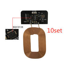 10 conjunto de Alta qualidade chip de TI bobina de carregamento sem fio módulo receptor PCB placa de circuito do telefone móvel embutido programa modificado DIY 2024 - compre barato