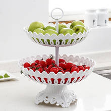 Household multi-layer fruit plate table bowl creative modern Nordic style snack plate fruit basket tableware WF 2024 - buy cheap