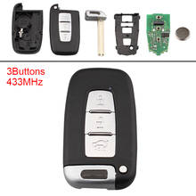 3 Buttons 434MHz Keyless Uncut Flip Remote Key Fob ID46/7952 Chip for HYUNDAI I30 I45 Ix35 Genesis Equus Veloster Tucson Sonata 2024 - buy cheap