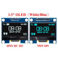 Módulo OLED 10 Uds 1,3 pulgadas Blanco/azul SPI/IIC I2C color de comunicación 128X64 1,3 pulgadas OLED LCD Módulo De Pantalla Led 1,3 "Módulo OLED 2024 - compra barato