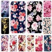 Silicone Case For iPhone SE 5S 5 S 5C Soft TPU Beautiful Flowers Cover For iPhone 4S 4 S Phone Case 2024 - buy cheap