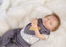 Bebé Reborn realista de silicona, juguete para recién nacido, con acabado completo, cuerpo suave, a la moda, regalo de cumpleaños 2024 - compra barato