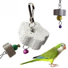 Parrot Mouth Grinding Blah Stone Bird Toy Molar Stone Cage Toys Parakeet Cockatiel Toys Products Bird Toys 2024 - buy cheap