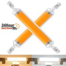 Lâmpada led de vidro para substituição, luz de alta potência, 118mm, 30w, 40w, 50w, r7s, 78mm, 15w, 20w, 110v, 220v 2024 - compre barato