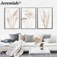 Nordic Plant Canvas Poster Simple Dried Flower Reed Wheat Scandinavian Style Picture Wall Art Living Room Home Decoration 2024 - buy cheap