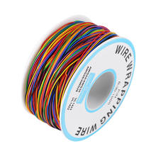 ANENG-Cable de aislamiento coloreado de 280M, 30 AWG, 8 cables, 0,25mm, B-30-1000, núcleo de cobre, envoltura, alambre de cobre estañado, sólido 2024 - compra barato
