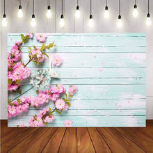 Photography backdrop wooden floor flower newborn baby shower portrait background for photo booth studio vinyl wooden floor 2024 - buy cheap