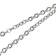 Jewelry Making Chains 18m/lot Stainless Steel Cable Chain Bulk for Chain Necklace DIY Jewelry Making Accessories Jewelry Finding 2024 - buy cheap