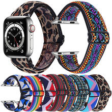 Elastic Fabric Straps For Apple Watch Series 7 6 5 4 3 2 1 SE Fashion 38 42mm 42 44mm Bracelet Band Correa For Iwatch Correa 2024 - buy cheap