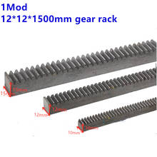 1Mod 12x12x1500mm spur Gear rack straight teeth Gear rack Precision cnc rack (straight teeth) Toothed rack 2024 - buy cheap