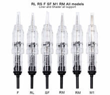 10 шт., Перманентный макияж, картридж Needles3SF/5SF для тату, иглы, роторная машина, ручка, наборы, тату, аксессуары 2024 - купить недорого