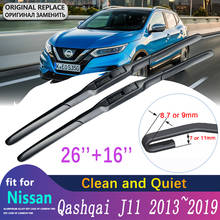 for Nissan Qashqai J11 2013~2019 2014 2015 2016 2017 2018 Front Windscreen Windshield Wipers Car Wiper Blade Car Accessories 2024 - buy cheap