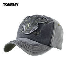 TQMSMY padre Snapback sombreros para hombres y mujeres lavado Gorra de béisbol de algodón de mezclilla a la moda gorra de béisbol ajustable Streetwear huesos TME34 2024 - compra barato