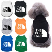 The Dog Face Summer Pets tshirt Puppy Dog Clothes Pet Cat Vest Cotton T Shirt Pug Apparel Costumes Dog Clothes Chihuahua Dog 2024 - buy cheap