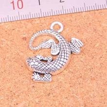 30Pcs gecko lizard Charms Pendant For DIY Necklace Bracelet Jewelry Making DIY Handmade 31*24mm 2024 - buy cheap