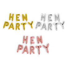 1 pçs 16 Polegada hen party alfabeto balão conjunto decoração balão para única cena de festa 2024 - compre barato