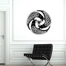 Irish Ornament Ravens Celtic Circle Vinyl Home Decor Living Room Wall Sticker Art Murals Interior Homeware Decals Removable 3775 2024 - buy cheap