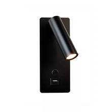 Lámpara LED de pared para dormitorio, luz de lectura interior para el hogar, mesita de noche, 3W, candelabro de pared, USB, accesorios de iluminación interior 2024 - compra barato