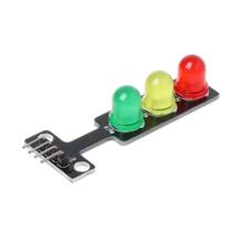 Mini semáforo de 5v, módulo de exibição para arduino vermelho amarelo verde 5mm led mini semáforo para modelo de sistema de luz de tráfego 2024 - compre barato