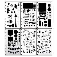 DIY Craft Drawing Template Bullet Journal Stencil Plastic Planner Drawing Model Diary Decor A6 Notebook 2024 - buy cheap