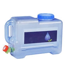 Cubo de almacenamiento de agua de 8L, portátil, seguro, para exteriores, senderismo, Camping, jarra, cantina de agua de emergencia 2024 - compra barato