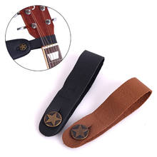Guitar Neck Strap Guitar Strap Leather Head Belt Holder Button Safe Lock Ukulele Bass Folk Acoustic Electric Guitar Accessories 2024 - buy cheap