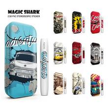 Magic Shark  2.5D Stereo Car Motorcycle Film Stickers For IQOS 2.4 Plus Case Cover PVC Skin Sticker E Cigarette 4056-4065 2024 - buy cheap